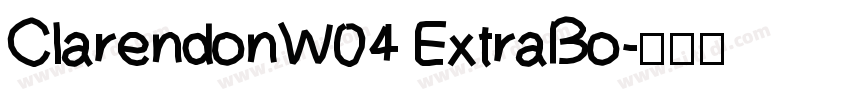 ClarendonW04 ExtraBo字体转换